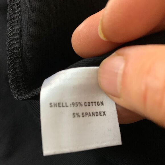 NWOTcCalvin Klein black shortsleeved midi dress, asymmetrical V-neck, size 10 - Picture 8 of 9